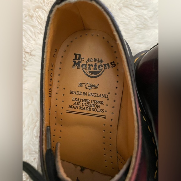 Vintage, Burgundy, Made in England, Dr. Martens - Picture 5 of 10